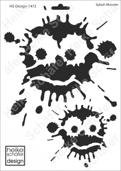 Schablone-Stencil A4 212-1472 Splash Monster